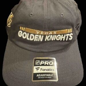 Vegas Golden Knights Fanatics Branded Authentic Pro Rink Adjustable Hat New NHL